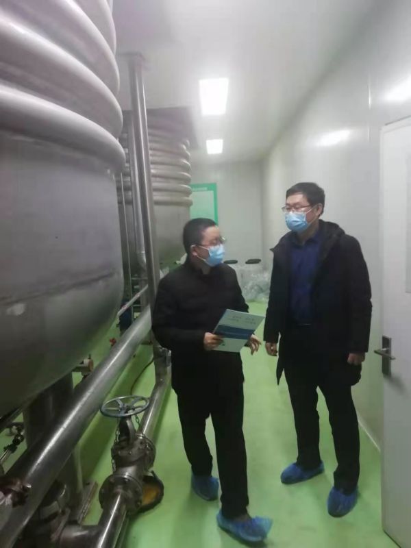 泰安市环境业商会秘书长受邀前理事单位山东碧蓝生物科技有限公司参观产业模块