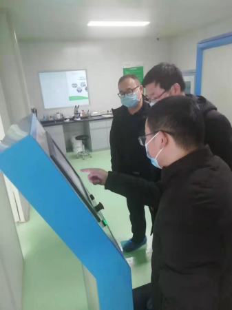 泰安市环境业商会秘书长受邀前理事单位山东碧蓝生物科技有限公司参观产业模块